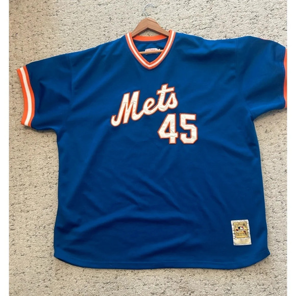 Mitchell and Ness Mets 45 Pedro Martinez XXL jersey  in good used condition - Picture 2 of 12
